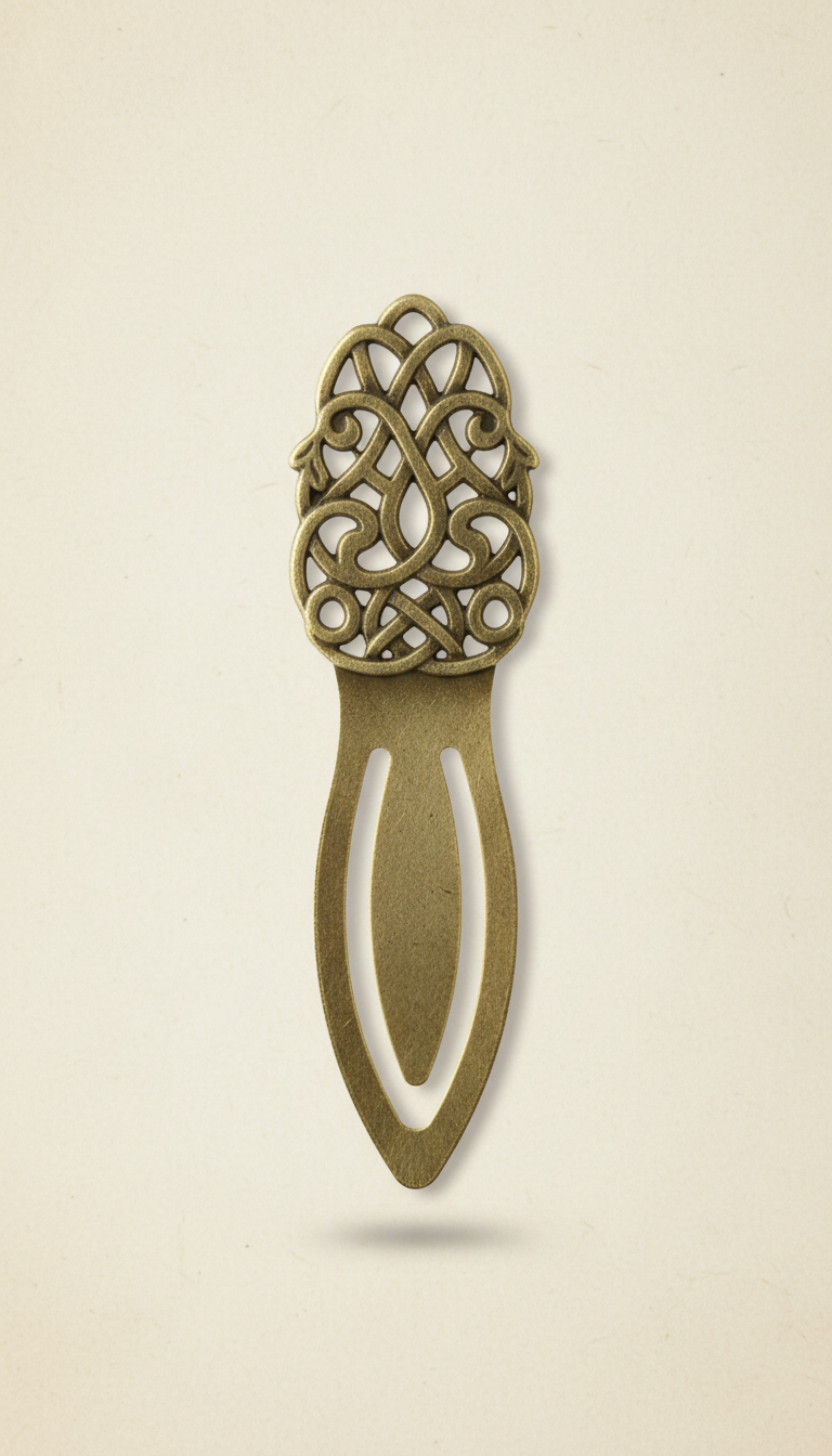 Curated Brass Bookmark Vintage Style